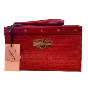 NWT Juicy Couture Red Glam Wristlet